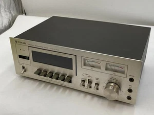 TRIO KX-4000 Kassettendeck KENWOOD Bestätigter Betrieb Silber Trödel - Bild 1 von 16