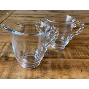 Vintage Imperial Glass Candlewick 3400 Creamer and Sugar Bowl set - Picture 1 of 24