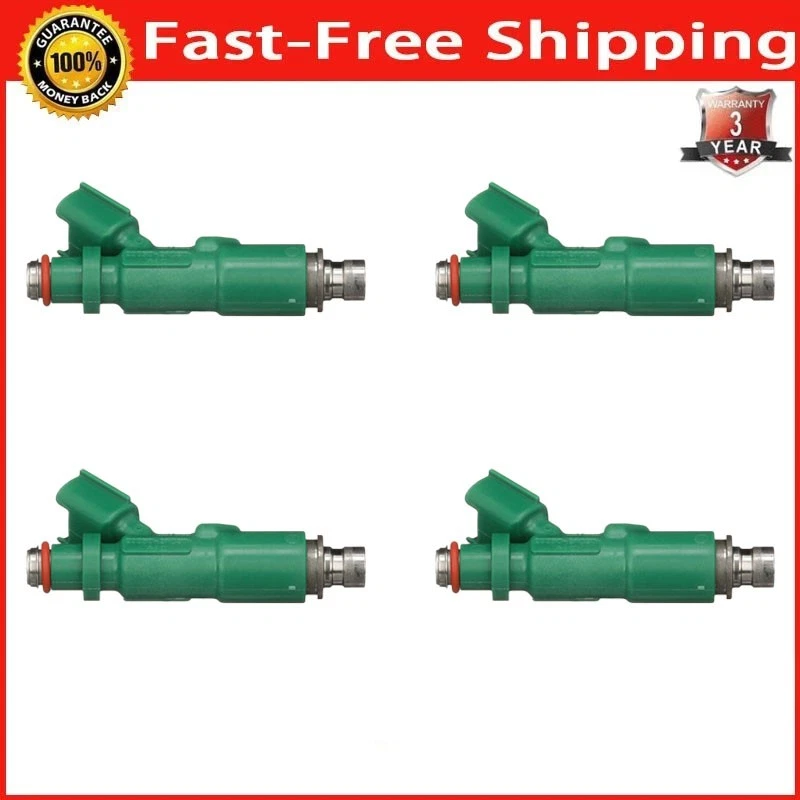 Inyector de combustible para Toyota Echo 2000 2001 2002 2003 2004 2005 1,5 L L4 FJ343 4 PIEZAS Foto 1 de 4