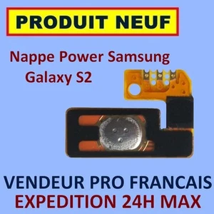 ✖ NAPPE BOUTON POWER ALLUMAGE SAMSUNG GALAXY S2 I9100 FLEX ✖ NEUF ET GARANTI - Photo 1 sur 1