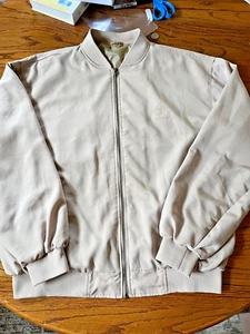 Chaqueta cortavientos vintage de nailon Caesar’s Palace Las Vegas años 80 90 XXL EE. UU. beige - Imagen 1 de 6