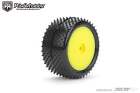 Powerhobby Challenger Rear Carpter Mini-B Tires Mounted 8mm Yellow Soft