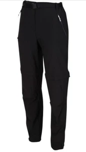 Regatta Womens Xert Stretch III Active Zip Off Trousers Size 8 R UK Black - Picture 1 of 12