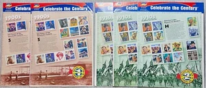 USPS - Celebrate the Century - 5 Panes @ 15 Stamps @ $0.32 each = $24 FV - New - Picture 1 of 6