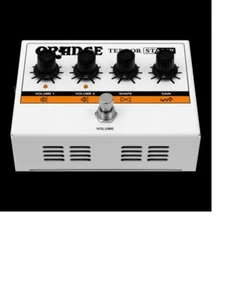 Orange Terror Stamp 20 Watt Tube Hybrid Pedal in White - Picture 1 of 7