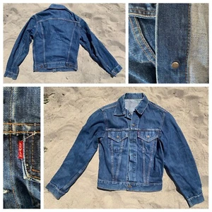 Vintage 1970s Levi's Big E Trucker Jacket - Dark Used Wash, Made in USA - Picture 1 of 12