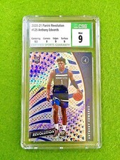 ANTHONY EDWARDS SILVER PRIZM CSG 9 ROOKIE CARD 2020-21 Revolution Anthony Edward