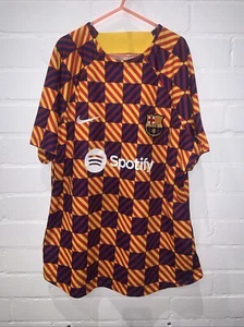 Camiseta de fútbol pre partido Barcelona 2023/24 Pre Loved para hombre talla M A1 - Imagen 1 de 5