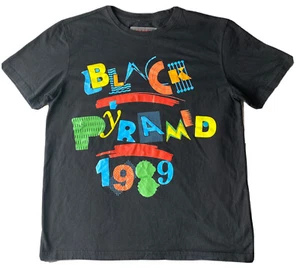 Black Pyramid Mens Black T-Shirt 1989 Size L - Picture 1 of 5