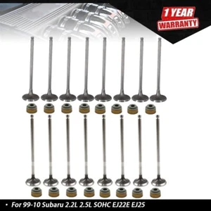 Intake & Exhaust Engine Valves Kit For 99-10 Subaru 2.2L 2.5L SOHC EJ22E EJ25 - Picture 1 of 10