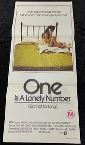 Vintage Day Bill Movie Poster One is a Lonely Number . Trish Van Devere, Monte - Imagen 1 de 5