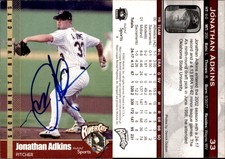 Jonathan Adkins Signed 2002 MultiAd Sacramento River Cats #5 Card Auto