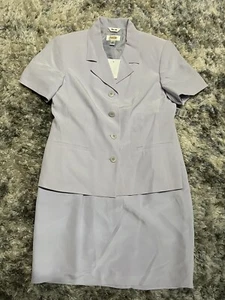 Talbots Pure Silk Lavender Purple Silk Skirt Suit NWT 10/14 - Picture 1 of 5
