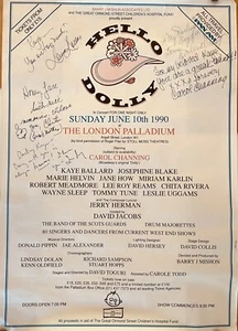 Hallo Dolly! - London Palladium Konzert Poster A - signiert 1990 Channing & Chita - Bild 1 von 6