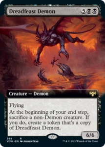 Dreadfeast Demon - Extended Art NM, English MTG Innistrad: Crimson Vow - Picture 1 of 1