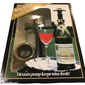 NOS Vintage 1990 Wine Air-Vac & Drip Collar Wine Resealing Sealing System USA - Picture 1 of 4