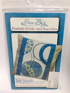 Quilt Pillow Wrap & Pillow Fantastic Circles Quilting Sewing Pattern SB113 - Picture 1 of 2
