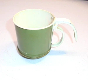 Vintage Flour Sifter Avocado Green - Picture 1 of 7