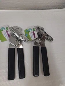 Lot Of 2 The Empire Collection Can And Bottle Opener Manual Black Handle - Picture 1 of 4