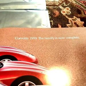 Folleto de ventas de concesionario Chevrolet Corvette 1999 nunca abierto - Imagen 1 de 8