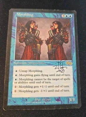 Morphling Urza's Saga NM ARTIST SIGNED MAGIC MTG CARDbRK POST - Image 1 of 3