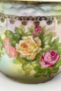 Shaving Mug Porcelain Floral Design Pattern Cup - Upcycle as Planter Large - Picture 1 of 9