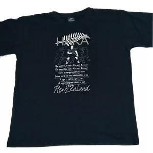 New Zealand Haka T Shirt MensSize M Medium All Blacks NZ Rugby Union Tee - Bild 1 von 10