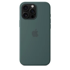 COVER CUSTODIA SILICONE CASE COL MAGSAFE IPHONE 16 PRO MAX LAKE GREEN VERDE LAGO - Foto 1 di 4