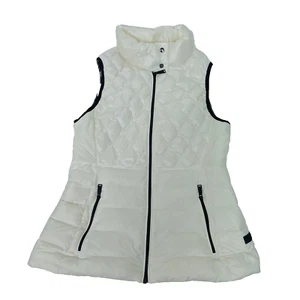 Calvin Klein Performance Puffer Vest Women’s Medium Quilted Down Full Zip White - Bild 1 von 17