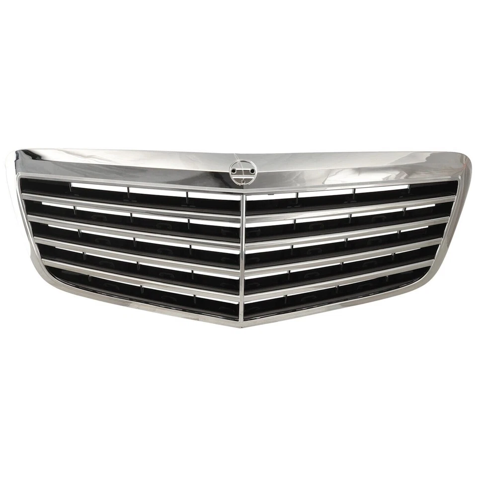 Rejilla para Mercedes Benz E350 E550 2007-2009 carcasa cromada con inserto negro Foto 1 de 1