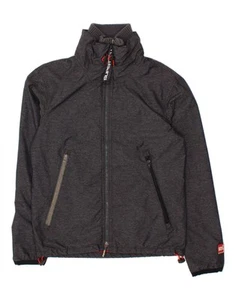 SUPERDRY Mens Windbreaker Jacket UK 38 Medium Grey Nylon AZ01 - Picture 1 of 4