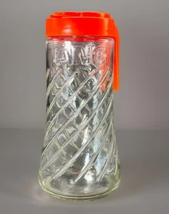 Tang Anchor Hocking Swirl Glas Krug orange Deckel Quart Vintage 70er Retro - Bild 1 von 21