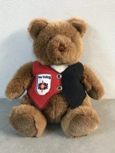 VTG 1990 GUND Collector’s Classic Teddy Bear w/ Medallion & Sun Valley Vest 12” - Picture 1 of 11