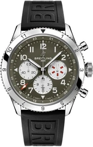 Breitling Aviator Super Avi Curtiss Warhawk Green 46mm Men's Watch AB04452A1L1S1 - Picture 1 of 4