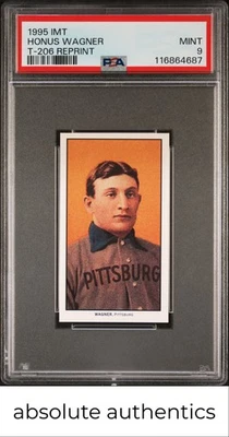 1995 Imt T-206 переиздание Honus Wagner T-206 переиздание PSA 9 - Изображение 1 из 2