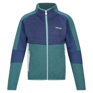 Regatta Childrens/Kids Oberon VII Marl Full Zip Fleece Jacket (RG8891) - Picture 1 of 6