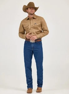 Jeans Wrangler Performance Advanced Comfort taglio cowboy vestibilità regolare 38x32 nuovi con etichette - Foto 1 di 8