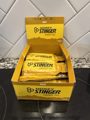 Gel energético Honey Stinger - dorado, caja de 16, caja abierta bocadillo de resistencia BB 11/2025 Foto 1 de 4