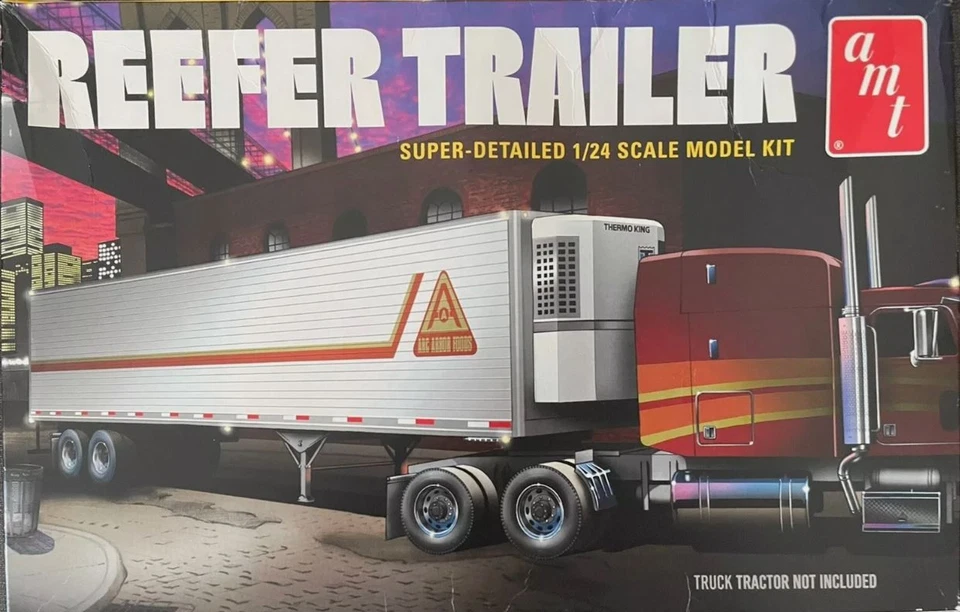 AMT, remolque refrigerado de 2 ejes para montar y pintar, 1/25, AMT1170/08 Foto 1 de 1