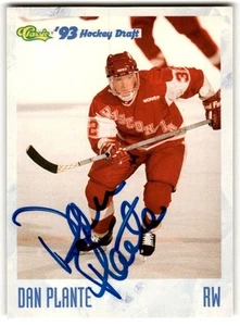Dan Plante 1993-94 Classic Auto #72 IN PERSON Wisconsin Badgers - Picture 1 of 2