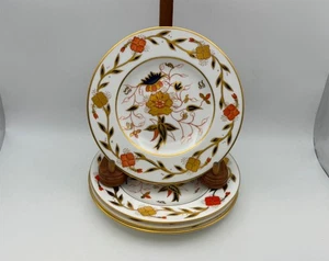 Set of 4 Royal Crown Derby Bone China ASIAN ROSE Bread & Butter Plates - Picture 1 of 4