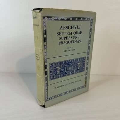 Aeschyli Septem Quae Supersunt Tragoedias  1972 Oxford Classic Texts HB Latin - Image 1 of 4
