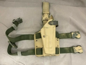SAFARILAND Drop Leg Holster & Shroud Painted 6005-73 Fits Beretta 92 Right Hand - Picture 1 of 8