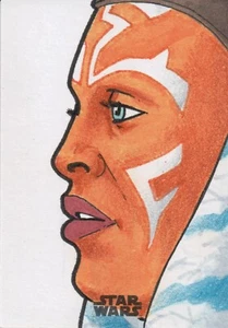 2022 Topps Star Wars Finest, Dan Lawler Artist Sketch Card SKC-AA #1/1 - Picture 1 of 2