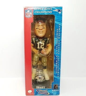 Bobblehead Tom Brady Patriots Super Bowl XXXVIII Champions Edición Limitada Foto 1 de 4