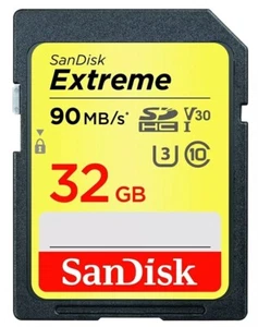 SanDisk SDHC 32GB 4K UHS-I EXTREME V30 600X U3 90 MB/s CLASSE 10 - Picture 1 of 1