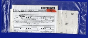 Walthers O Scale Aufkleber Set - Union Pacific Diesel #93-94 City of Los Angeles - Bild 1 von 2