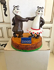 Serial #04/600 ~ 2005 Hamm's Beer Club Dancing Bears Statue Figure - Picture 1 of 4
