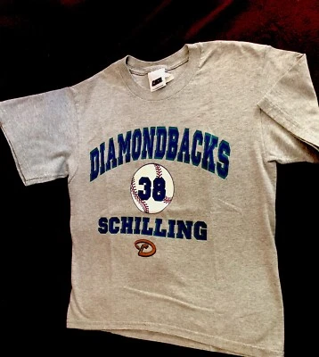 Camiseta Arizona Diamondback Niños Talla 10-12 Chelín #38 Algodón 22 Largo 18 Pecho Foto 1 de 3