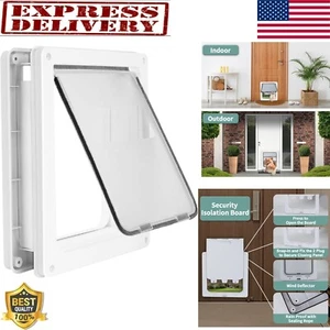 Extra Large Dog Door L Magnetic Flap Mount Slide Locking Panel Pet Frame - Picture 1 of 7